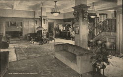 Main Lobby, Hotel Cecil Postcard