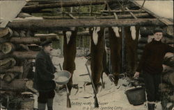 Getting Ready for Supper Hunting Postcard Postcard Postcard