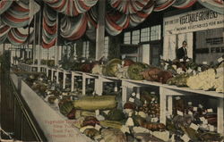 Vegetable Display, New York State Fair Postcard