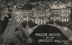 Whazzer Mazzer Wis the University Hall Madison, WI Postcard Postcard Postcard