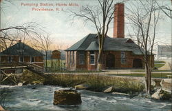 Pumping Station, Hunts Mills Postcard