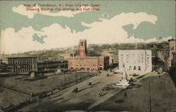 View from City Hall Tower Postcard