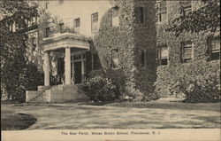 The New Porch, Moses Brown School Providence, RI Postcard Postcard Postcard