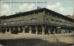 The Garage, Mt. Royal Avenue and Charles Street Baltimore, MD Postcard Postcard Postcard