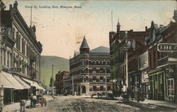 Front Street Looking East Postcard