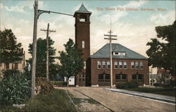 Elm Street Fire Station Postcard