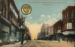 Mitchell Street, looking West from Broad Street Atlanta, GA Postcard Postcard Postcard