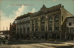 Town Building Postcard