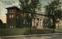 Deaf and Dumb Institution, New Building Hartford, CT Postcard Postcard Postcard