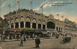 L. A. Thompsons Scenic Railway, Coney Island Postcard