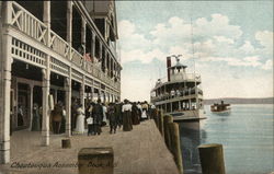 Chautauqua Assembly Dock New York Postcard Postcard Postcard