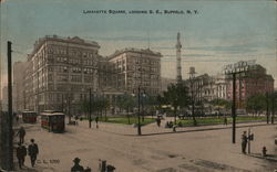 Lafayette Square, Looking Southeast Buffalo, NY Postcard Postcard Postcard