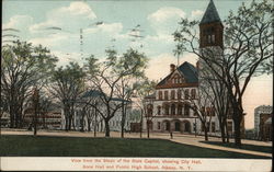 View From the Steps of the State Capital Postcard