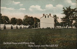 The White House and Officers Row, State Camp Postcard