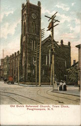 Old Dutch Reformed Church, Town Clock Poughkeepsie, NY Postcard Postcard Postcard