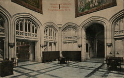 Interior of Library, Vassar College Poughkeepsie, NY Postcard Postcard Postcard