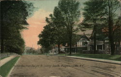 Hooker Avenue from Dwight Street looking South Postcard