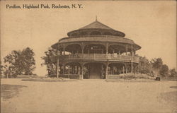 Pavilion, Highland Park Rochester, NY Postcard Postcard Postcard