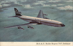 Boeing 707 Jetliner Aircraft Postcard Postcard Postcard