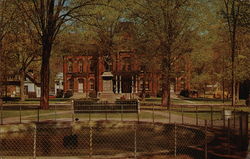 Wayne Country Court House and Central Park Honesdale, PA Postcard Postcard Postcard