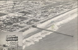 Aerial View of Town Postcard