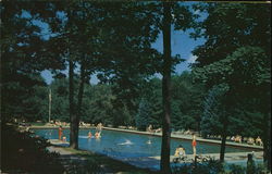 The Swimming Pool, Buck Hill Falls Mountainhome, PA Postcard Postcard Postcard