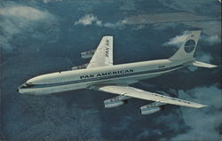 Pan American Jet Clipper Aircraft Postcard Postcard Postcard