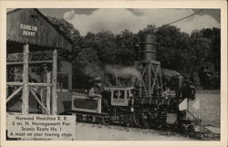 Norwood Hamilton Railroad, I Wonda II Trains, Railroad Postcard Postcard Postcard