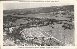 Air View of Alto-Frio Baptist Encampment Grounds Postcard