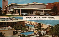 New Suez Resort Motel Miami Beach, FL Postcard Postcard Postcard