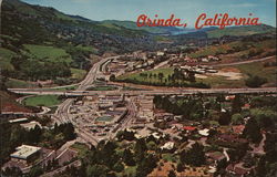 Aerial view of Orinda, California Postcard Postcard Postcard