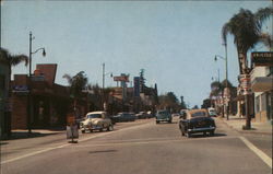 Sierra Madre Blvd. Looking West California Postcard Postcard Postcard