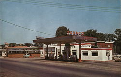 Jimmy's Gas Station and Diner Postcard