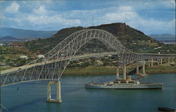 Thatcher Ferry Bridge Panama City, Panama Postcard Postcard Postcard