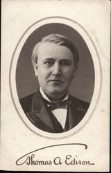 Thomas A Edison - Edison Phonograph Postcard