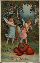 To My Valentine Cupid Postcard Postcard