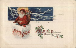 A Merry Christmas Greeting to You Postcard