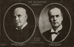 The Prohibition Nominees Chafin  Watkins Political Postcard Postcard