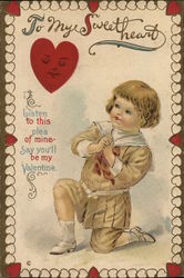 To My Sweetheart Children Postcard Postcard