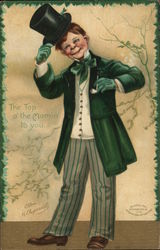 Boy in Green Tuxedo Postcard