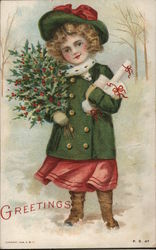 Greetings Children Postcard Postcard