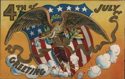 4th of July Greetings Postcard