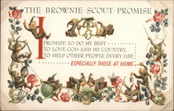 The Brownie Scout Promise Postcard