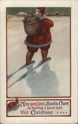 Santa and Toys Postcard