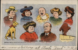 The Whole Dam Family The Whole Family Postcard Postcard