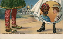 Footwear of nations - India Shoes Postcard Postcard