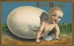 Easter Greetings Postcard