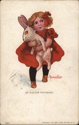 An Easter Offering With Bunnies Postcard Postcard