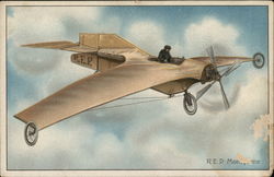 Airplane REP Monoplane Aircraft Postcard Postcard