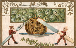 A Happy Halloween Postcard Postcard